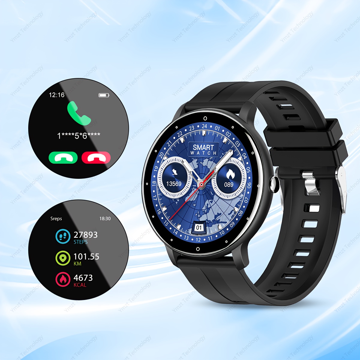 Smartwatch Watches That Connect To Iphone - สมาร์ทวอทช์ New Departure 2025 | หน้าจอสัมผัสเต็มรูปแบบ,