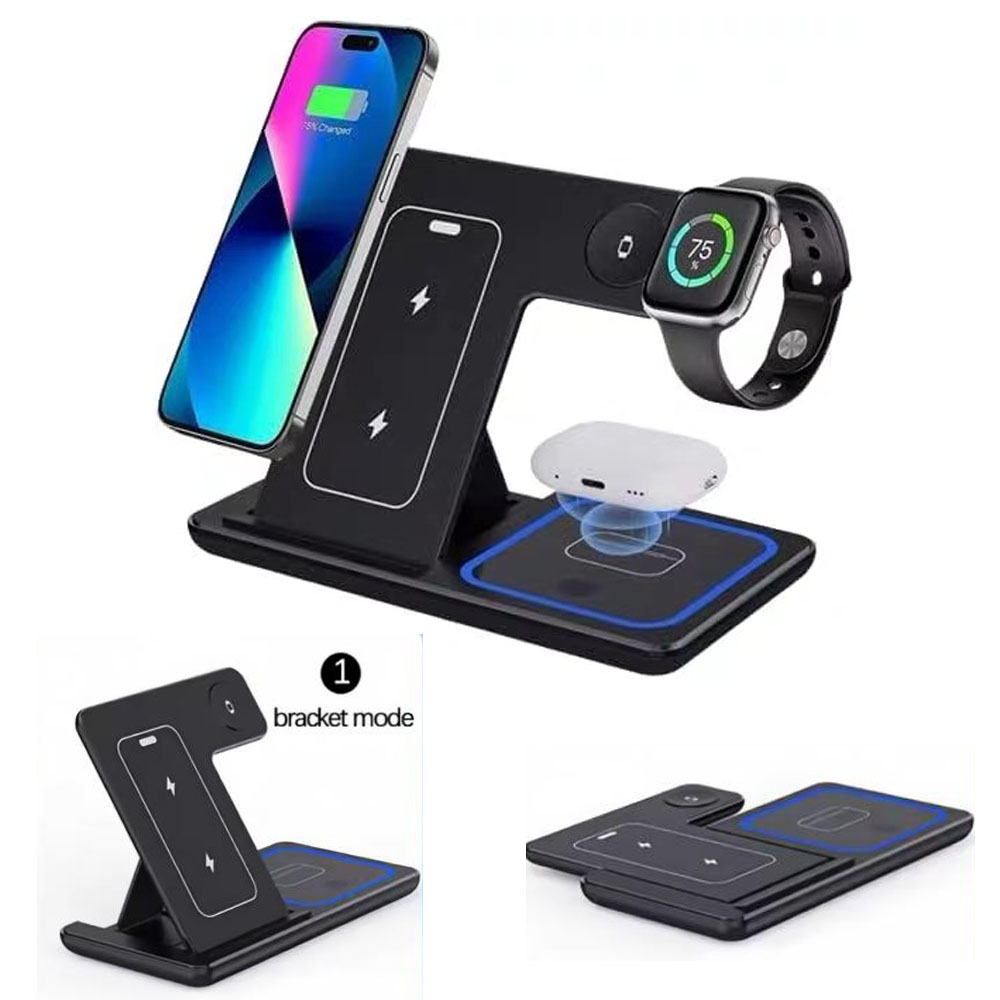 Watch 7 Smartwatch Iphone - แท่นชาร์จไร้สายแบบพับได้ 3 in 1 สำหรับ Samsung