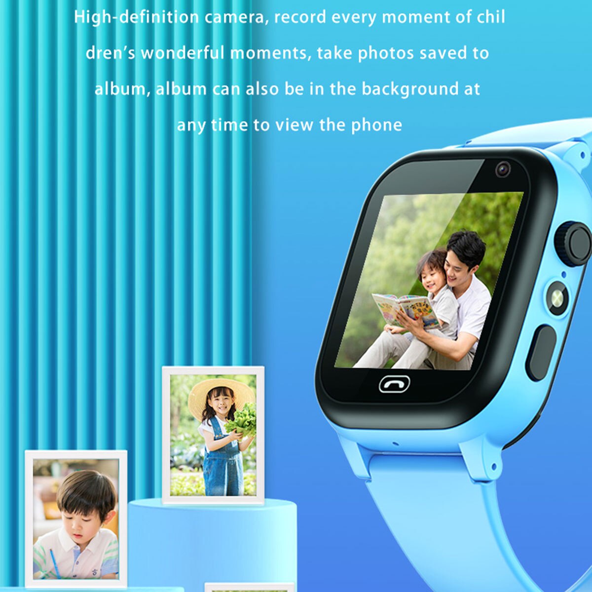 Smartwatch Watches For Kid Boy Waterproof - สมาร์ทวอท์ชสำหรับเด็ก SOS Call กีฬากลางแจ้งนาฬิกาสมาร์ทวอทช์สำหรับเด็ก2G ตัวติดตามตำแหน่งจริงกล้องถ่ายภาพเด็กของขวัญสำหรับเด็กผู้ชายเด็กผู้หญิง