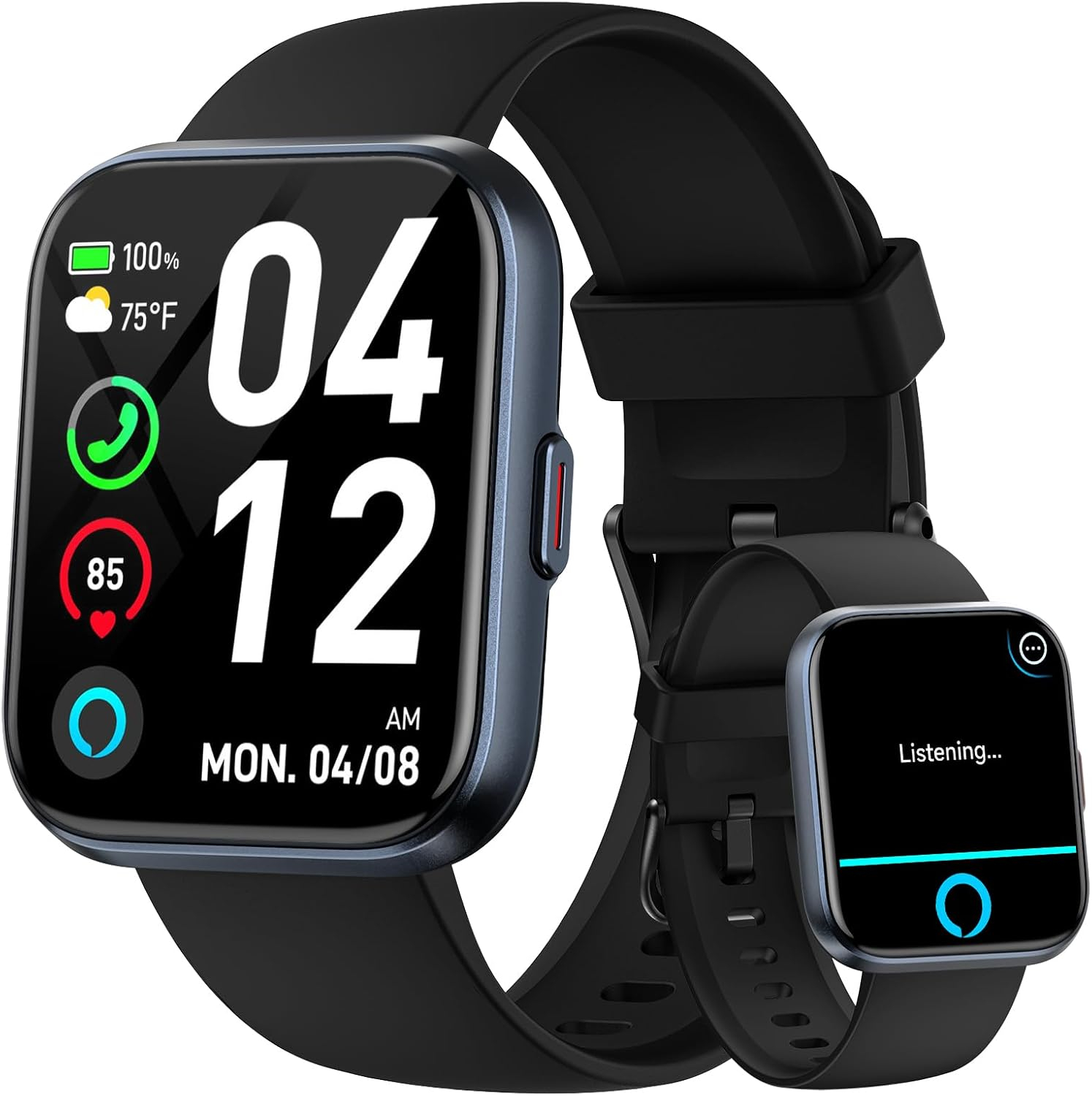 Smartwatch Watches Birthday Gift For Men - สมาร์ทวอทช์สำหรับผู้หญิงผู้ชาย (รับสาย/โทรออก) พร้อมระบบ AI เสียงในตัว, ตัวติดตามฟิตเนส
