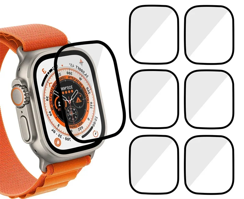 Apple Watch Band - ตัวป้องกันหน้าจอ 3D ฟิล์มกระจกนิรภัยเหมาะสำหรับแอปเปิ้ลวอทช์ 9 8 7