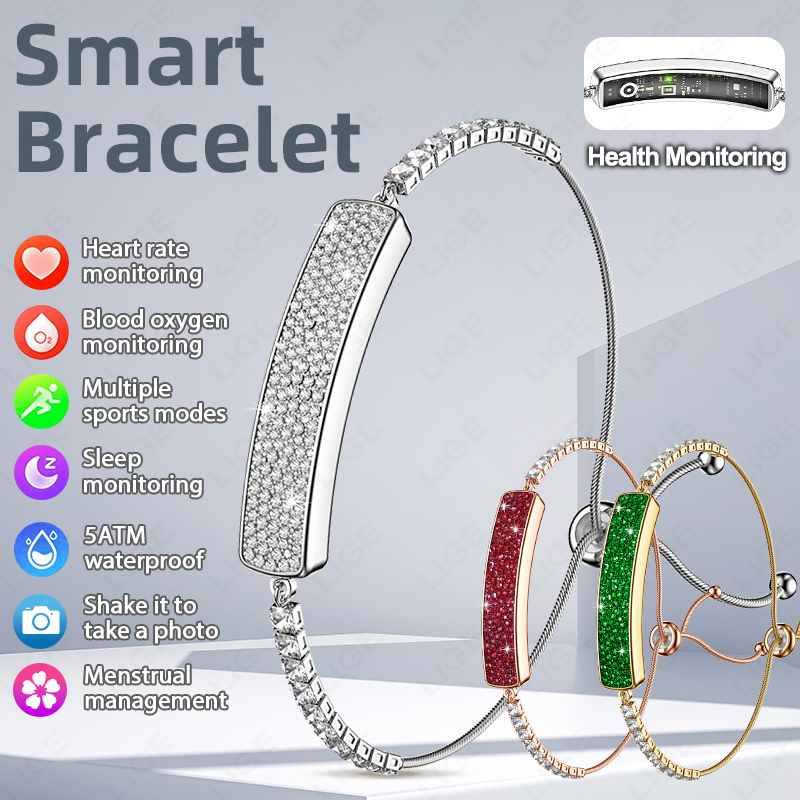 Smartwatch Vintage Watches For Women - นาฬิกาสมาร์ทวอทช์แฟชั่นสำหรับผู้หญิง กันน้ำ 5ATM พร้อมฟังก์ชั่นนับก้าว วัดระดับออกกำลังกาย ฟิตเนส