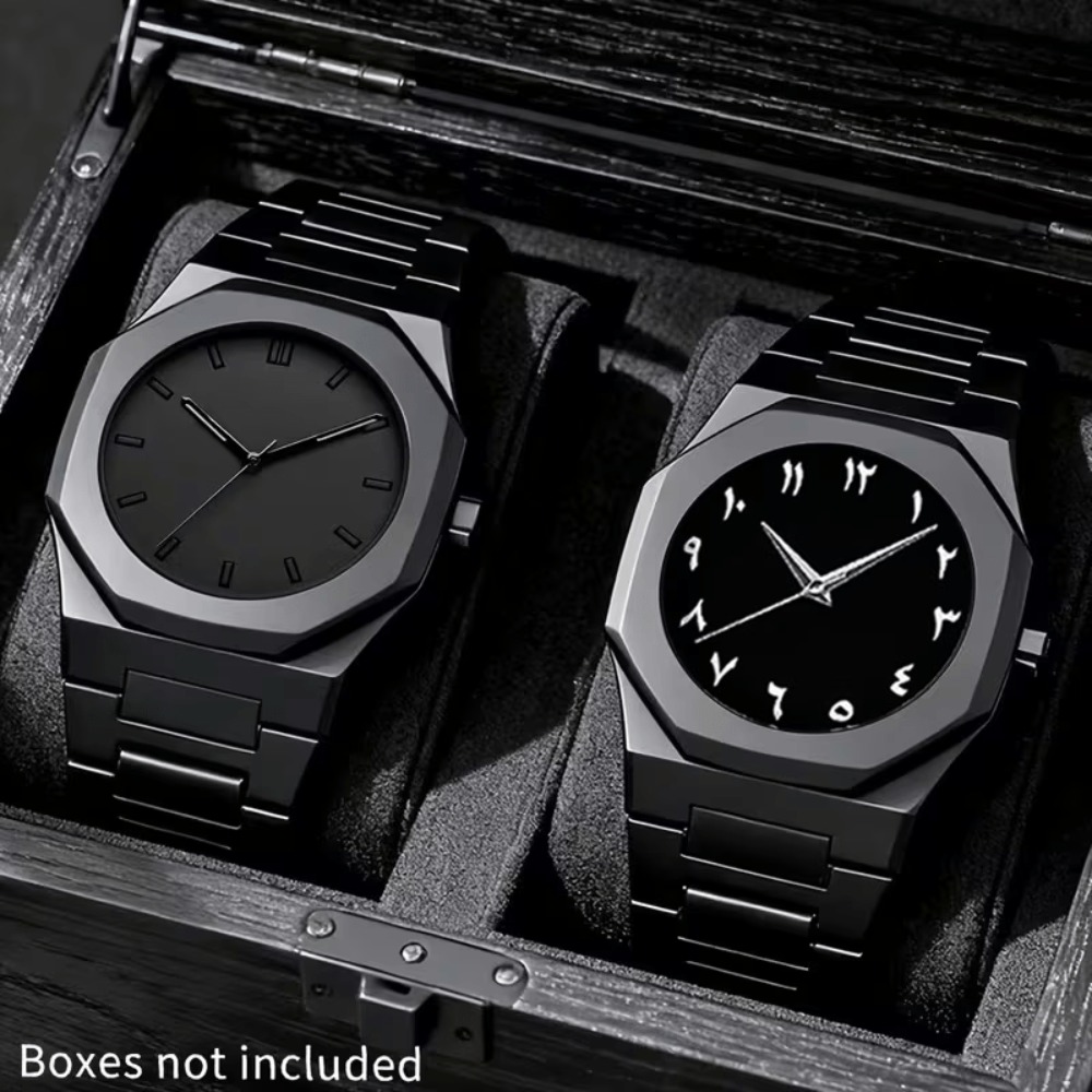 Smartwatch Watches Birthday Gift For Men - นาฬิกา 2 เรือน, นาฬิกาข้อมือควอตซ์แฟชั่น, เหมาะสำหรับการสวมใส่ในชีวิตประจำวัน, เหมาะสำหรับเป็นของขวัญในวันหยุดและวันเกิด,