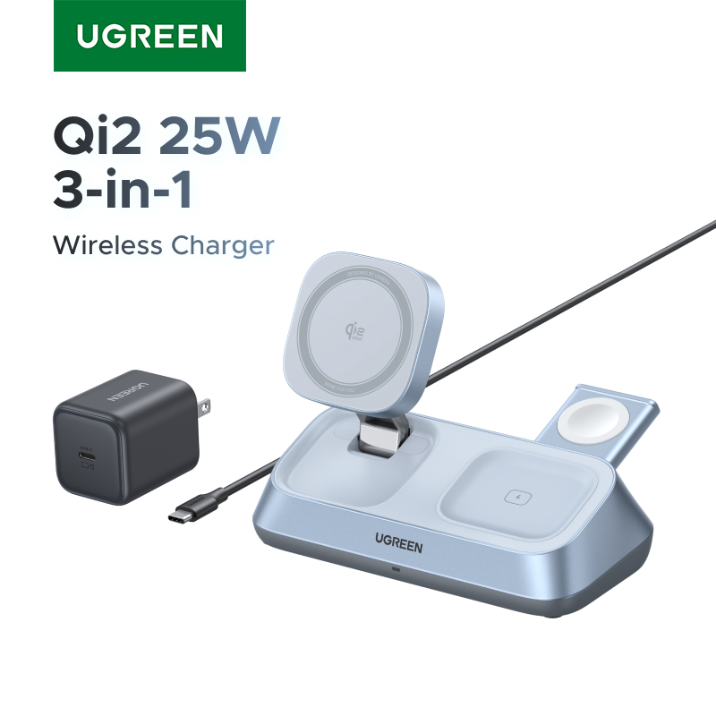 Smartwatch Watches For Iphone - แท่นชาร์จไร้สายแม่เหล็ก UGREEN Qi2 25W MAX 3-in-1