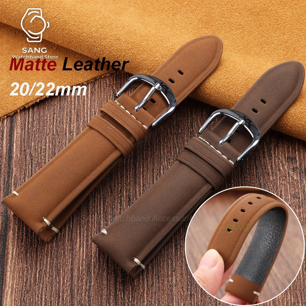 Smartwatch Vintage Watches For Women - 20 มม. 22 มม. สายนาฬิกาหนังสำหรับผู้ชายและผู้หญิง สายนาฬิกาวินเทจ