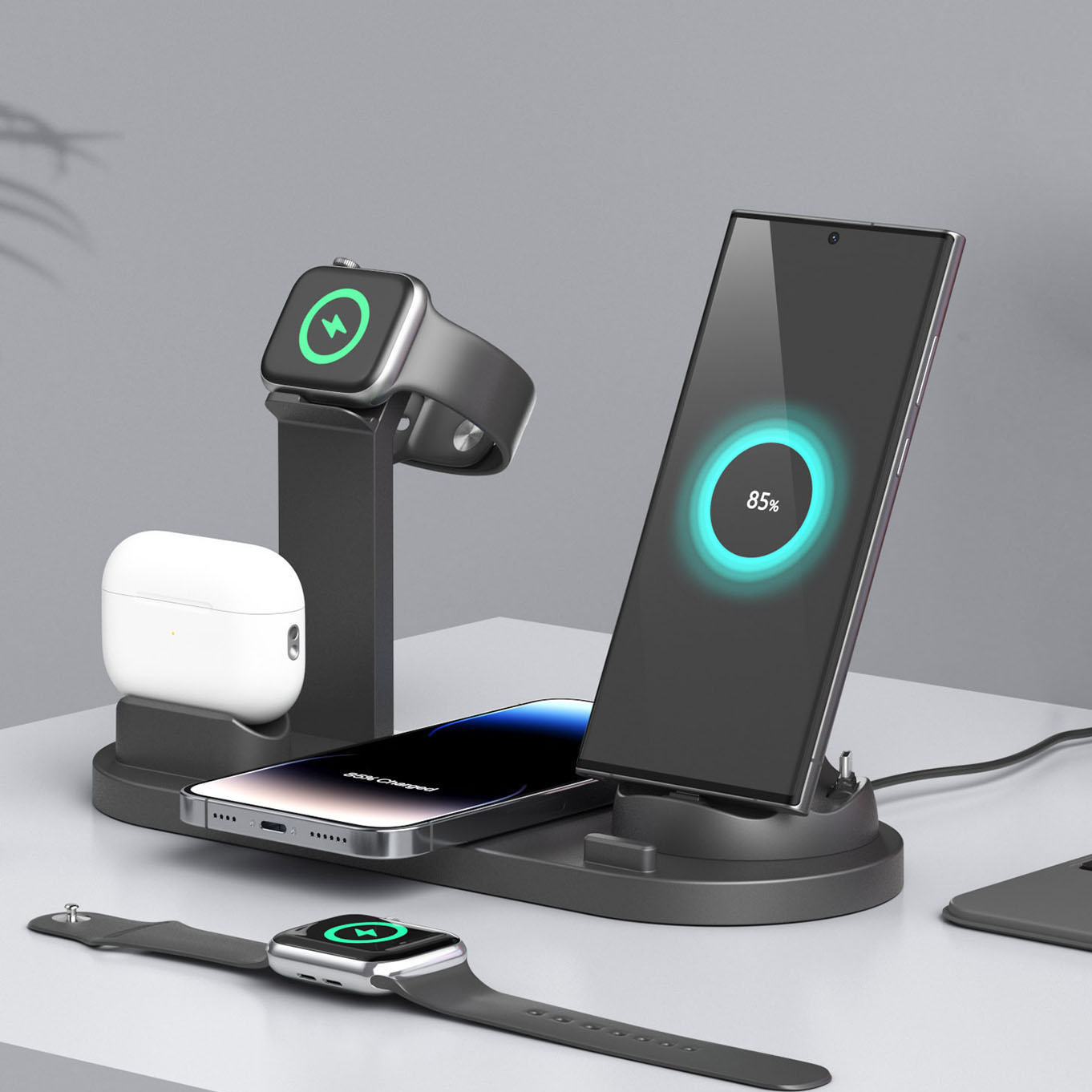 Watch 7 Smartwatch Iphone - แท่นชาร์จไร้สาย 7 in 1 สำหรับ iPhone