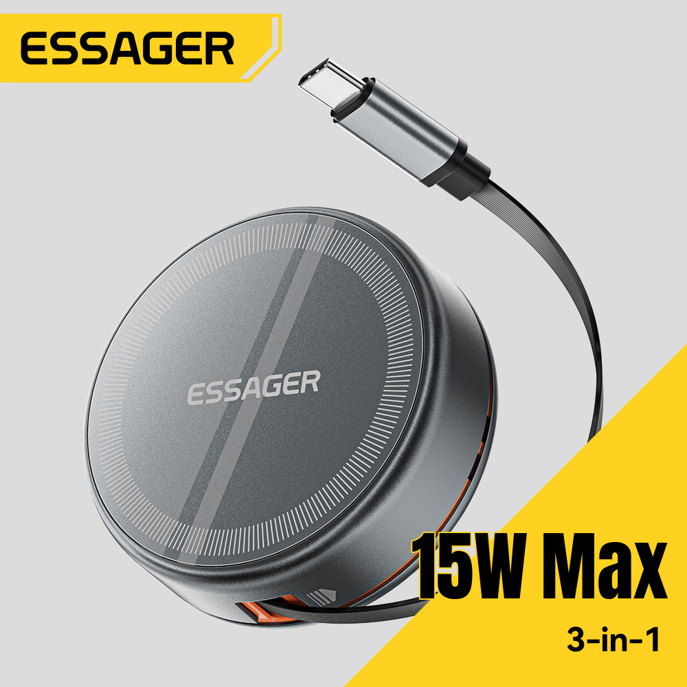 Smartwatch Watches For Iphone - Essager 15W 3 in 1 Magnetic