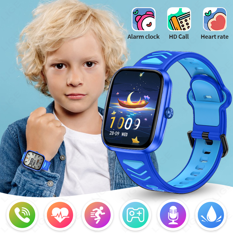 Smartwatch Watches For Kid Boy Waterproof - นาฬิกาสมาร์ทวอทช์เด็ก LIGE 2026 หน้าจอสัมผัส HD พร้อมเกมส์