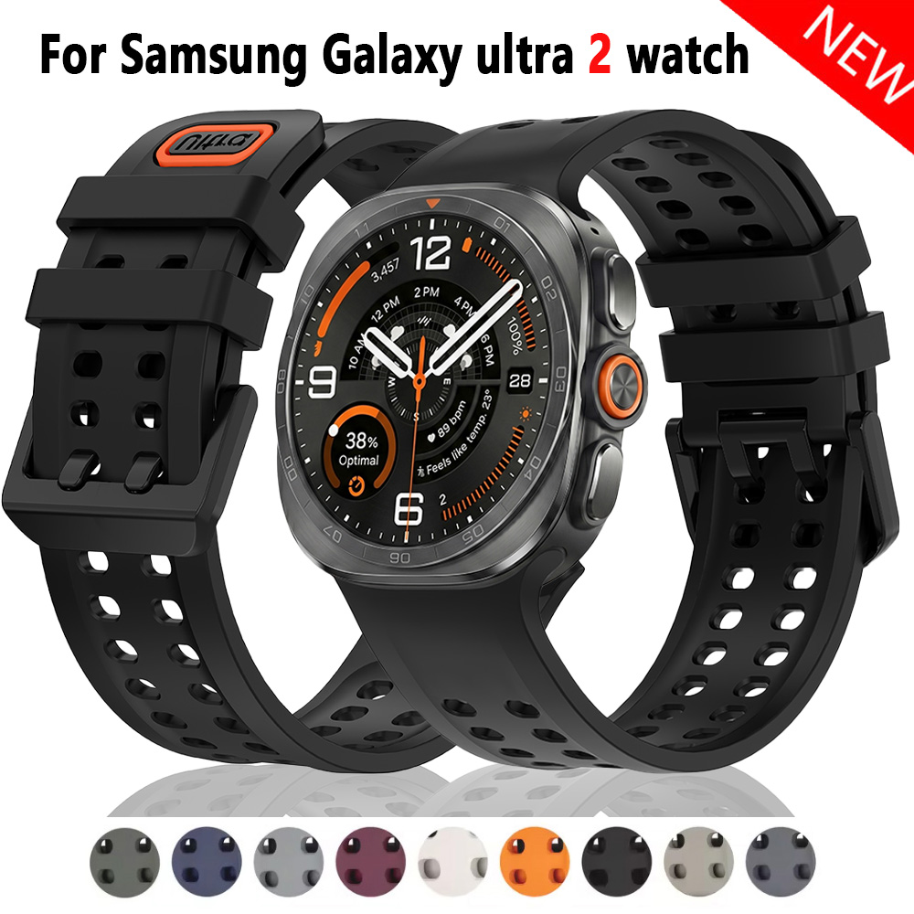 Smartwatch Samsung Watches For Men - สายซิลิโคนลายมหาสมุทรสำหรับ Samsung Galaxy Watch Ultra 2