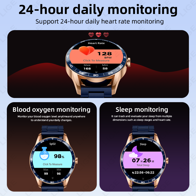 LIGE 2026 สมาร์ทวอทช์สำหรับผู้ - Smartwatch Watches Birthday Gift For Men บทวิจารณ์และราคา