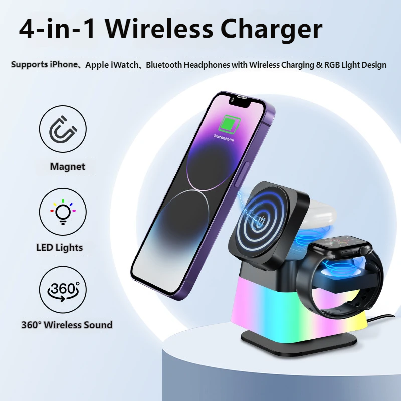 แท่นชาร์จไร้สายคู่ 10W แบบพับไ - Watch Smartwatch Android บทวิจารณ์และราคา