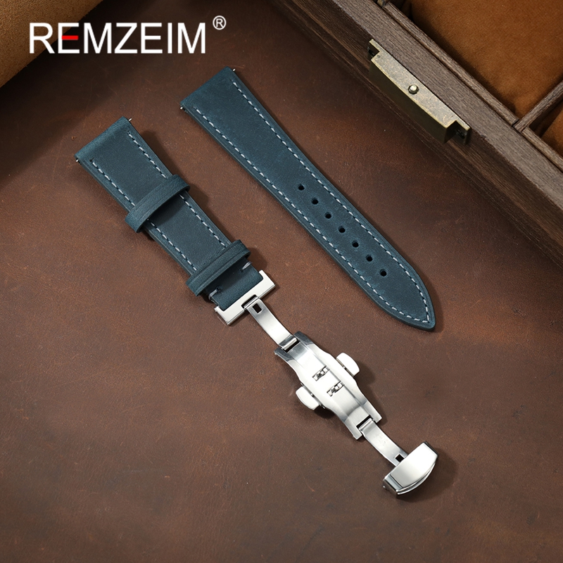 สายนาฬิกาหนังแท้ลาย Crazy Hors - Smartwatch Vintage Watches For Women บทวิจารณ์และราคา