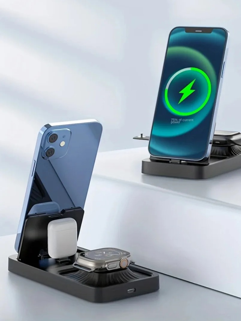 แท่นชาร์จไร้สาย 3 in 1 พร้อมระ - Smartwatch Watches For Iphone บทวิจารณ์และราคา