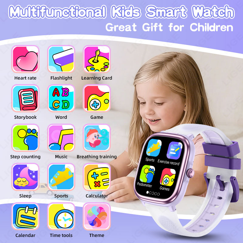 LIGE 2026 นาฬิกาอัจฉริยะสำหรับ - Smartwatch Watches For Kid Boy Waterproof บทวิจารณ์และราคา