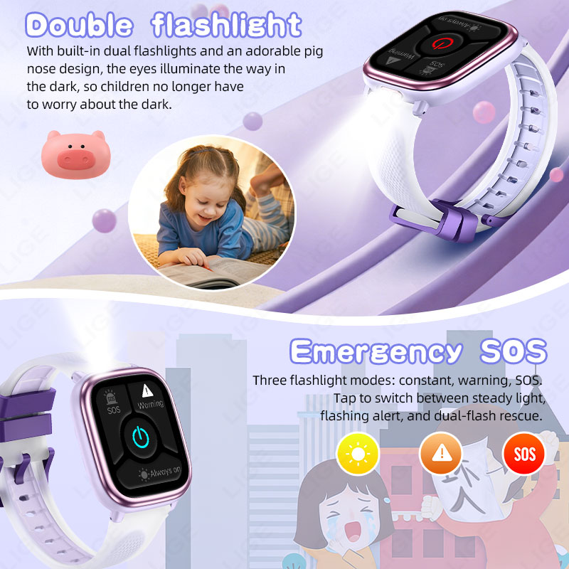 LIGE 2026 นาฬิกาอัจฉริยะสำหรับ - Smartwatch Watches For Kid Boy Waterproof บทวิจารณ์และราคา