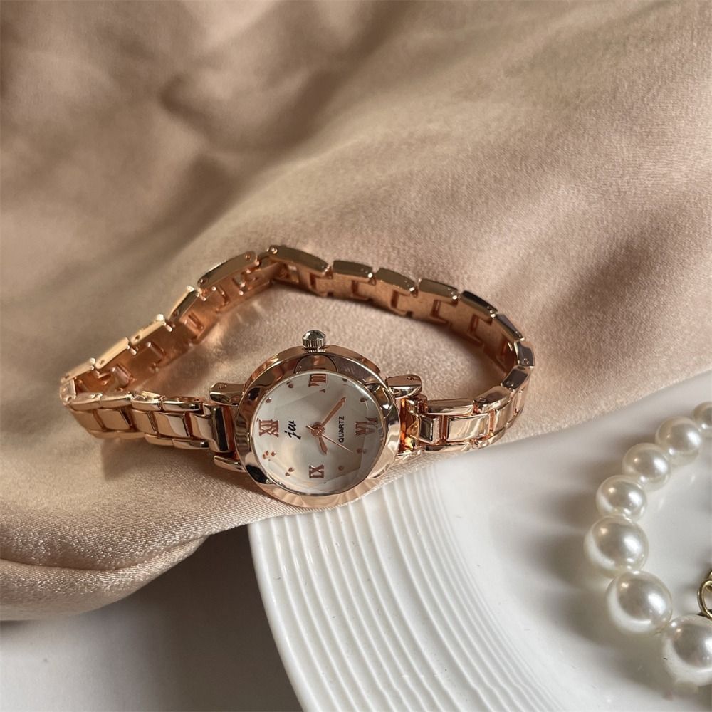 นาฬิกาข้อมือสีทองสุดคลาสสิก หน - Smartwatch Vintage Watches For Women บทวิจารณ์และราคา