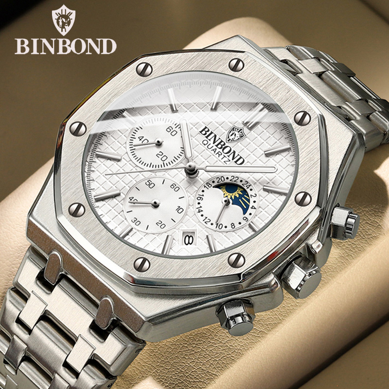 BINBOND คุณภาพนาฬิกาผู้ชายหรูห - Rolex Watch Daytona บทวิจารณ์และราคา