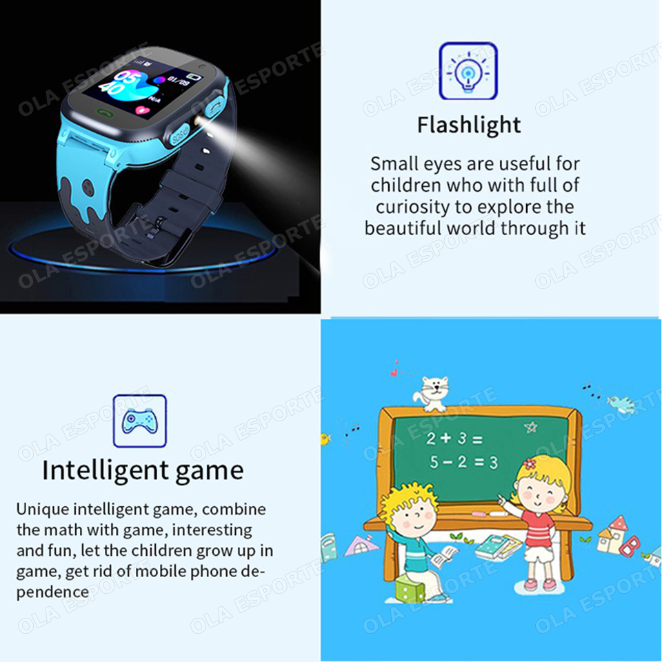 นาฬิกาสมาร์ทวอทช์เด็ก รุ่นใหม่ - Smartwatch Watches For Kid Boy Waterproof บทวิจารณ์และราคา
