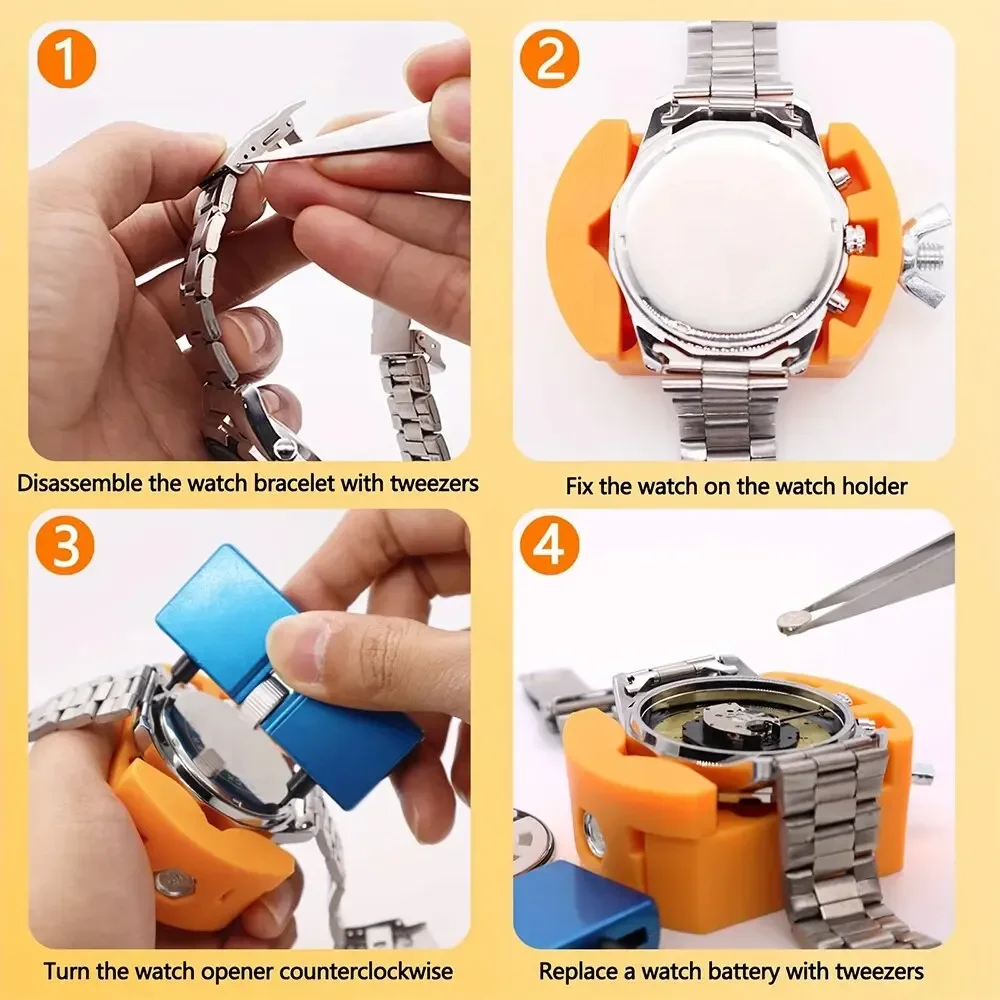 3 in 1 ซ่อมชุดเครื่องมือนาฬิกา - Case Back Opener บทวิจารณ์และราคา
