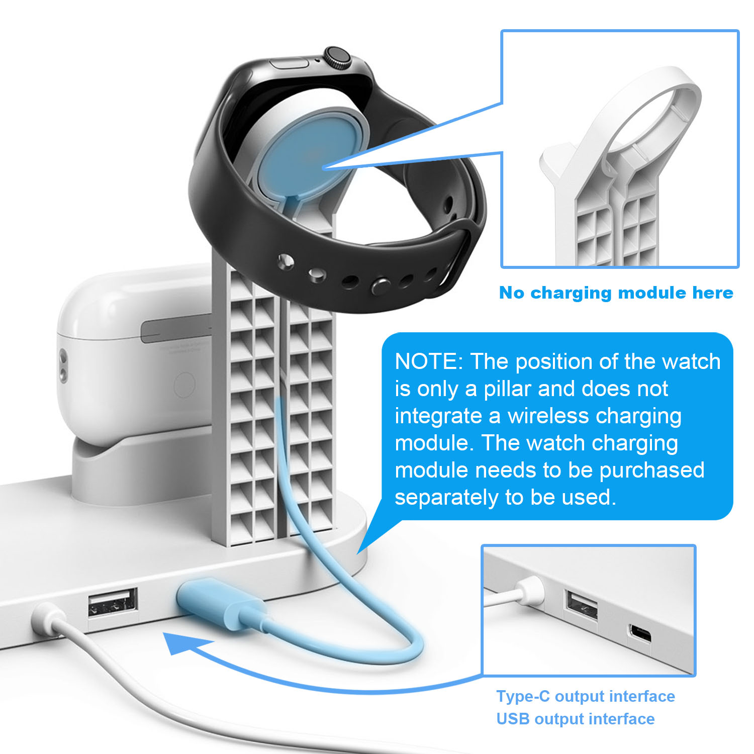 แท่นชาร์จไร้สาย 7 in 1 สำหรับ  - Watch 7 Smartwatch Iphone บทวิจารณ์และราคา