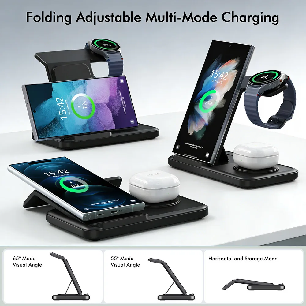 แท่นชาร์จไร้สาย 3 in 1 สำหรับ  - Watch 7 Smartwatch Iphone บทวิจารณ์และราคา