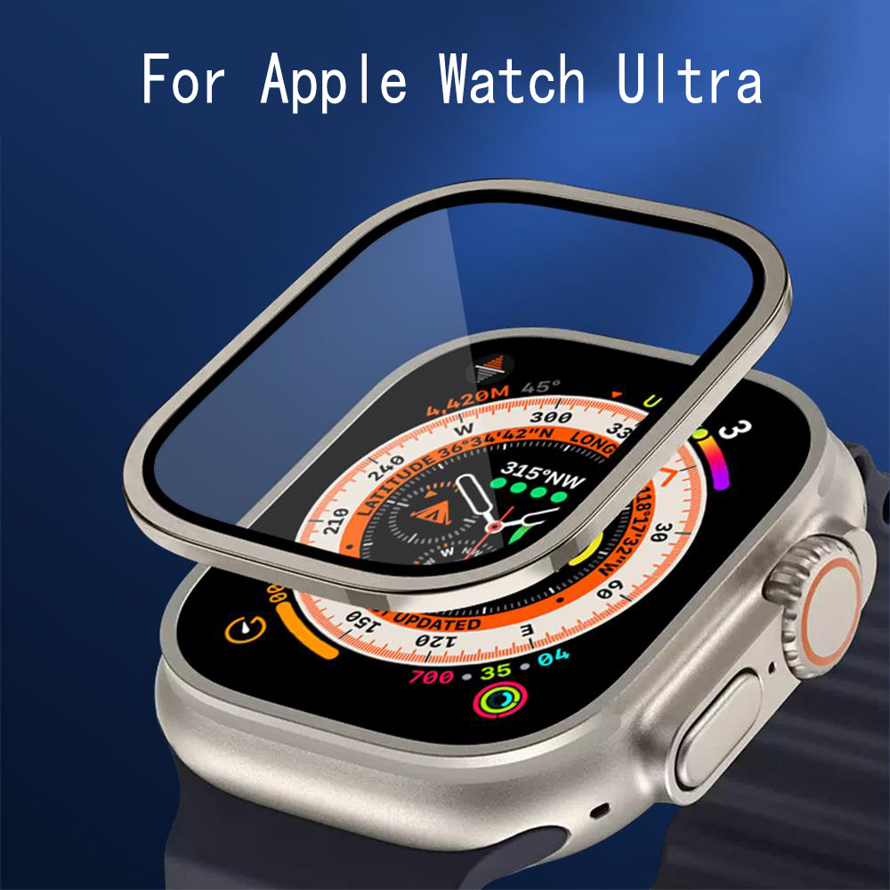 กันชนโลหะ + กระจกนิรภัยสําหรับ - Apple Watch Band บทวิจารณ์และราคา