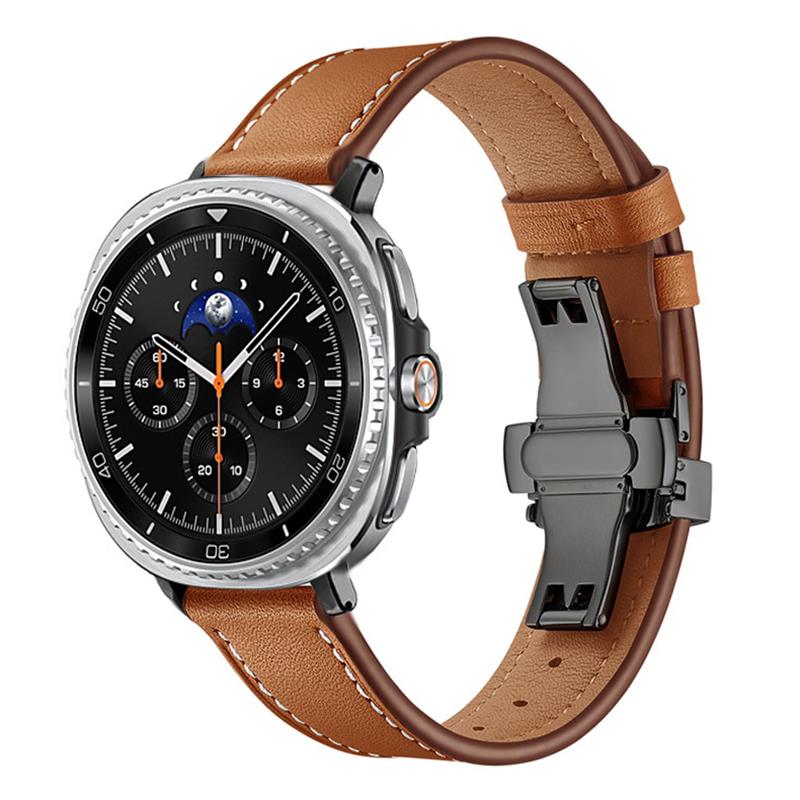 สายหนังแท้สำหรับนาฬิกา Samsung - Smartwatch Samsung Watches For Men บทวิจารณ์และราคา