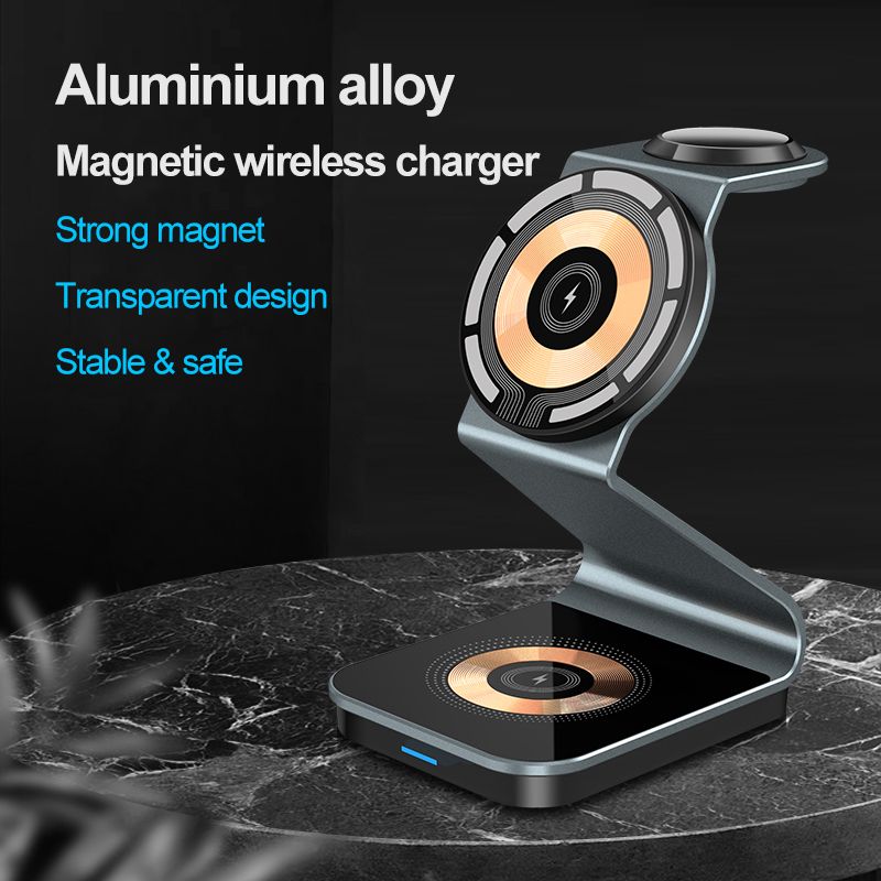 3 ใน 1 โปร่งใส Magnetic Wirele - Watch 7 Smartwatch Iphone บทวิจารณ์และราคา