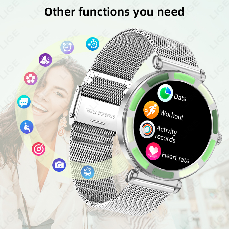LIGE นาฬิกาสมาร์ทวอทช์หรูหราสำ - Smartwatch Luxury Watches For Women บทวิจารณ์และราคา