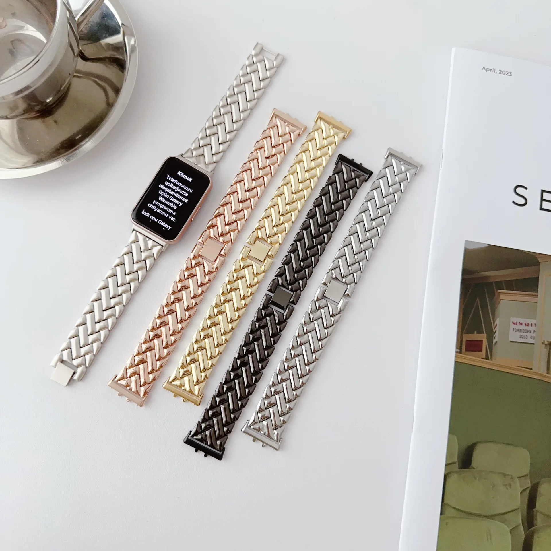 สายรัดข้อมือโลหะแบบใหม่สำหรับ  - Smartwatch Samsung Watches For Men บทวิจารณ์และราคา