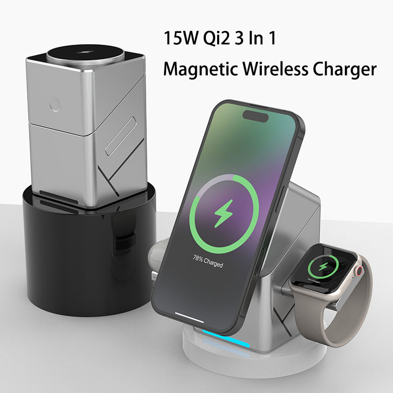 แท่นชาร์จไร้สายแบบหมุนได้ 15W  - Smartwatch Watches For Iphone บทวิจารณ์และราคา