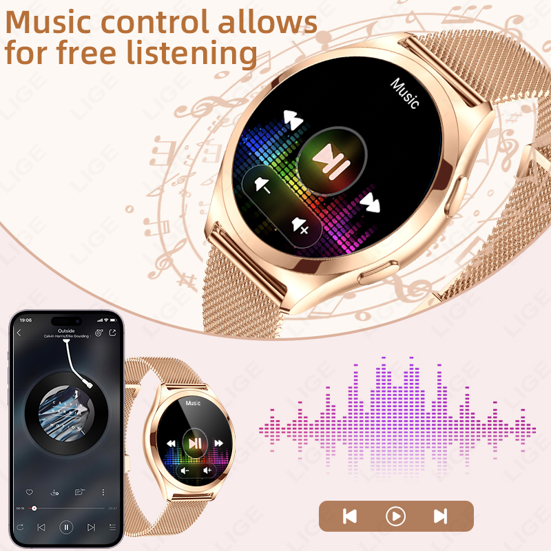 LIGE สมาร์ทวอทช์สุดหรูสำหรับผู - Smartwatch Luxury Watches For Women บทวิจารณ์และราคา