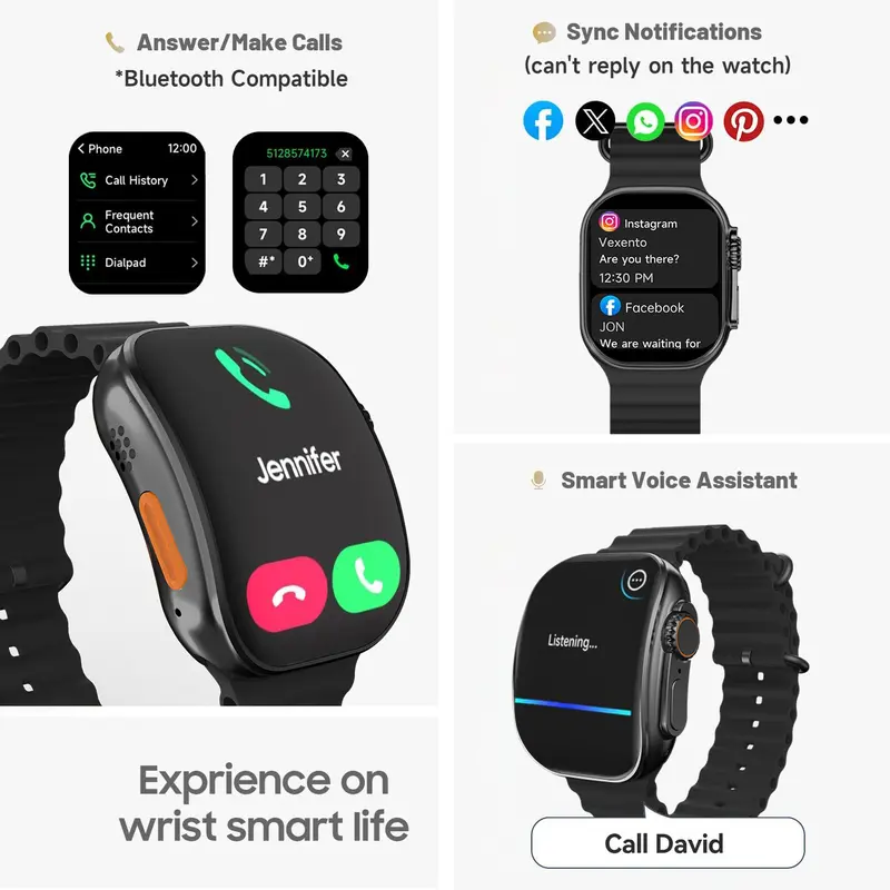 สมาร์ทวอทช์สำหรับผู้หญิงผู้ชาย - Smartwatch Watches Birthday Gift For Men บทวิจารณ์และราคา