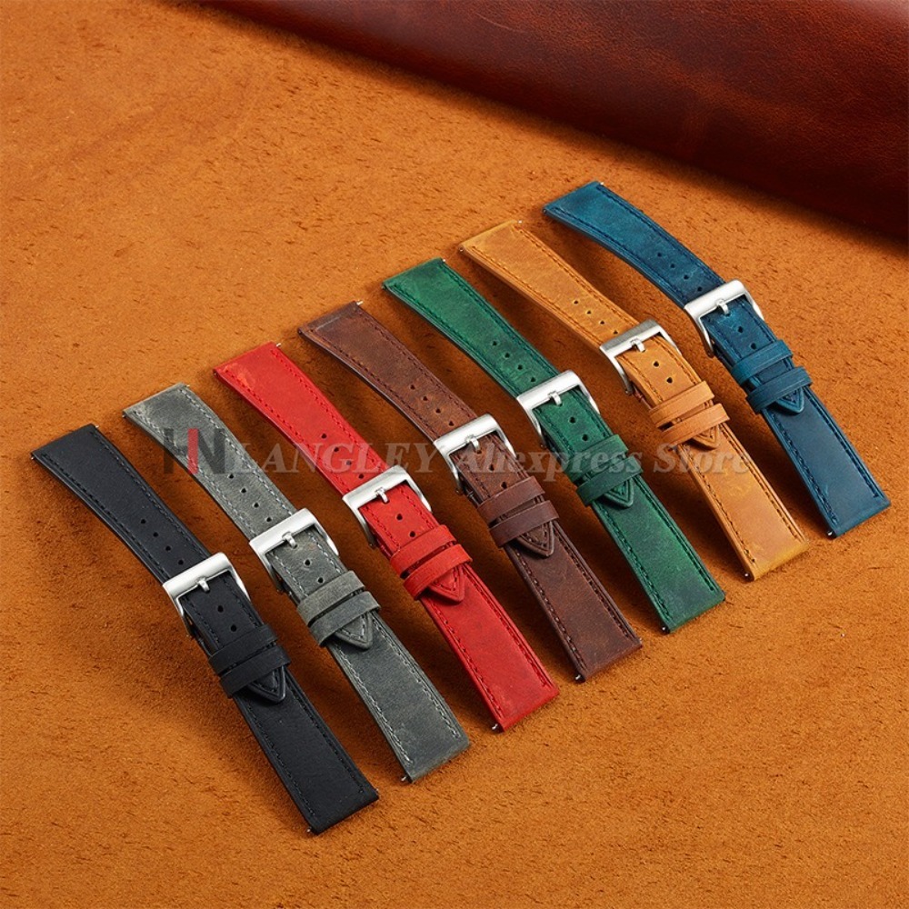 สายนาฬิกาหนังวัวแบบถอดเร็วขนาด - Smartwatch Vintage Watches For Women บทวิจารณ์และราคา