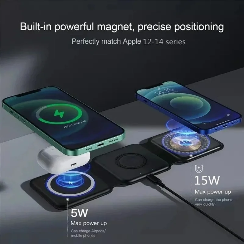 แท่นชาร์จไร้สายแม่เหล็กแบบพกพา - Smartwatch Watches For Iphone บทวิจารณ์และราคา