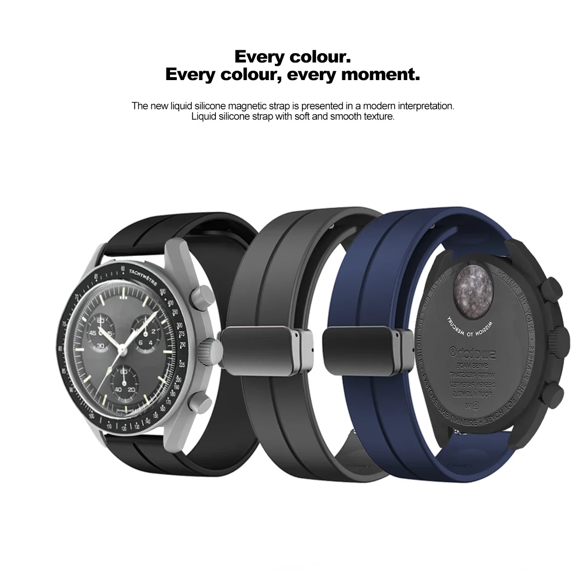 สายซิลิโคนสำหรับ Omega x นาฬิก - Watches Omega บทวิจารณ์และราคา