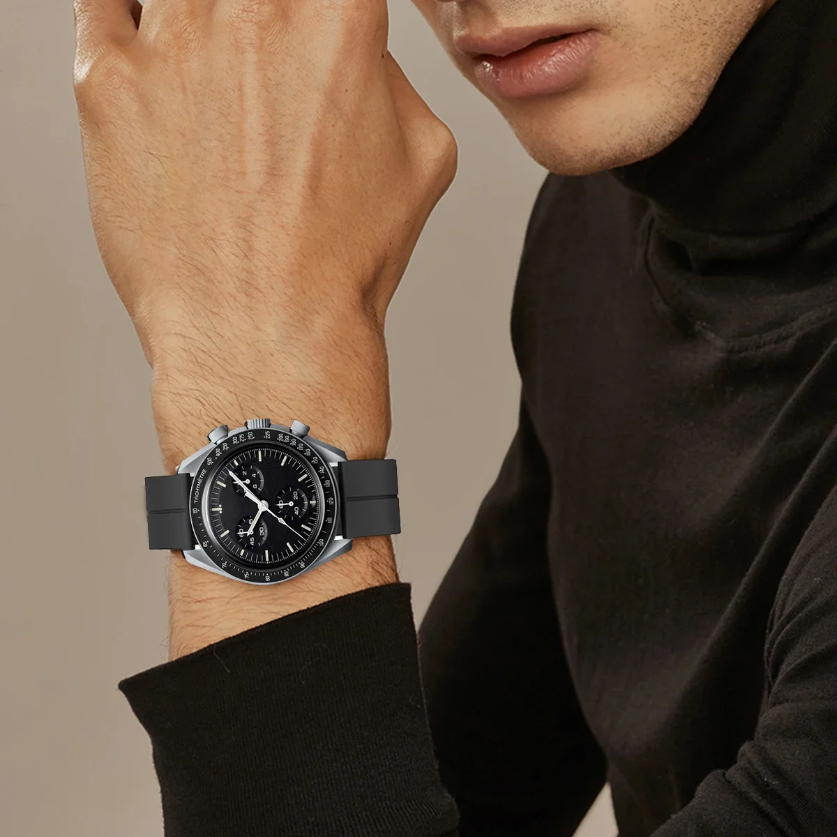สายซิลิโคนสำหรับ Omega x นาฬิก - Watches Omega บทวิจารณ์และราคา